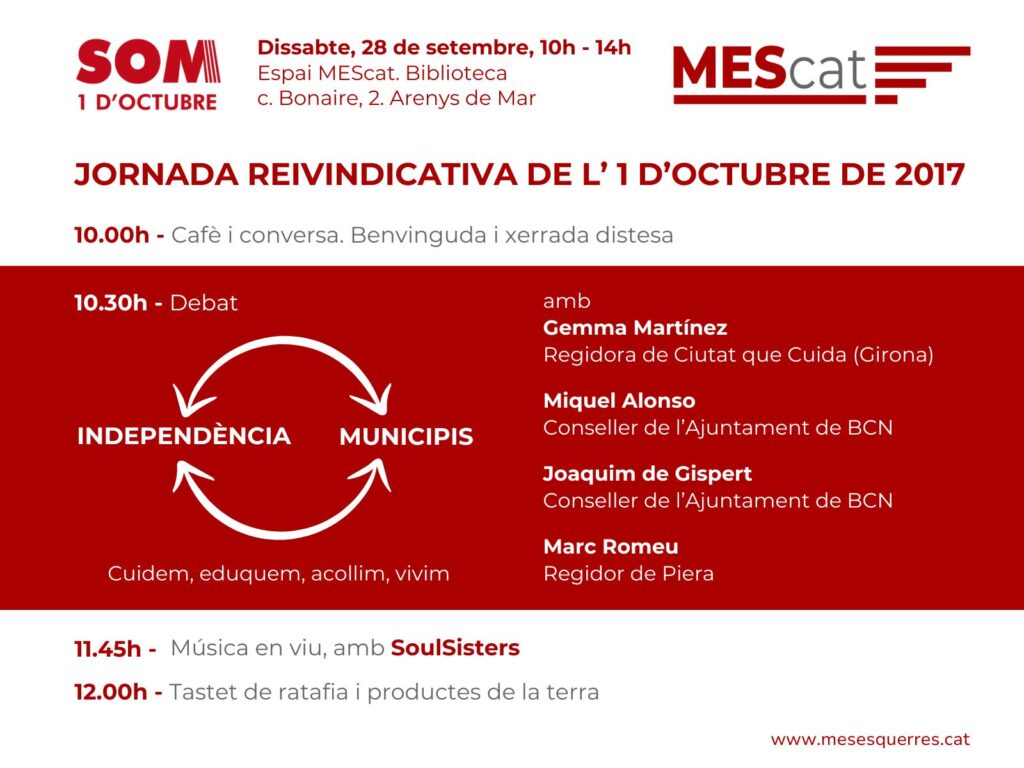 SOM 1 d'Octubre. 28 de setembre de 2024