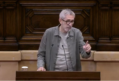 Intervenció del diputat Agustí Colomines al Ple del Parlament