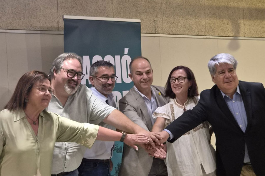 Acord de constitució de la coalició electoral d'Acció per Sabadell. Signatura del conveni i roda de premsa. 7 de juliol 2026